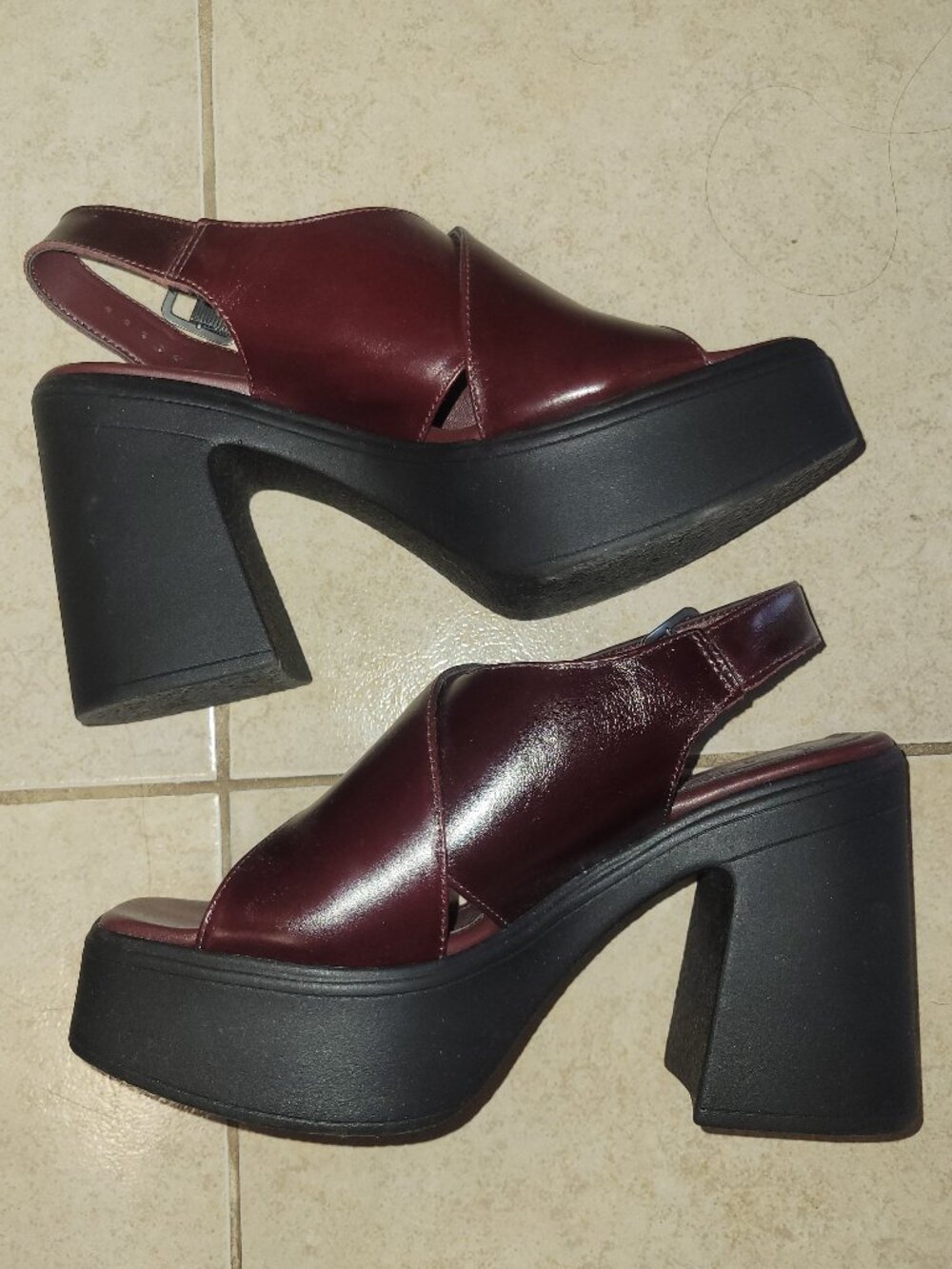 Free People Zoe Crisscross Platforms in Espresso